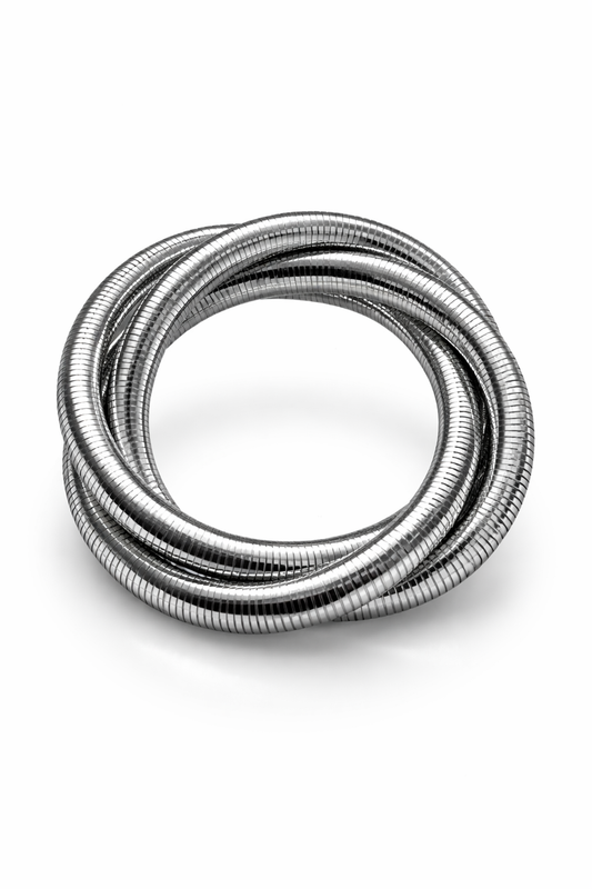 Liquid Chrome Wrap Bracelet