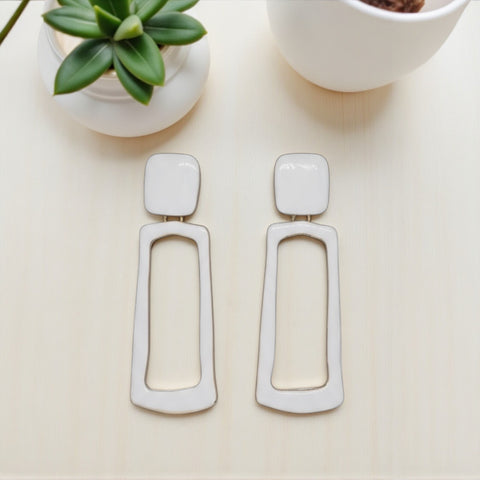 RectangleHER Clip Earrings