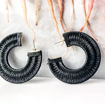 Woven Hoop Earrings