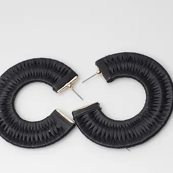 Woven Hoop Earrings