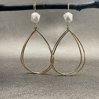 Tear drop hoops