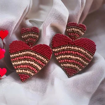 Beaded heart